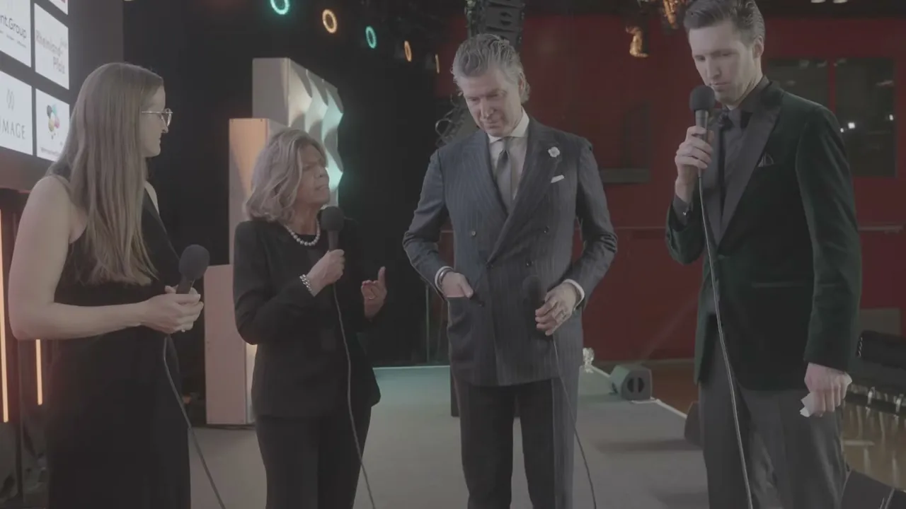 Standbild aus der Episode mit Ingrid Hartges (DEHOGA) & Thies Sponholz (The Fontenay Hamburg)